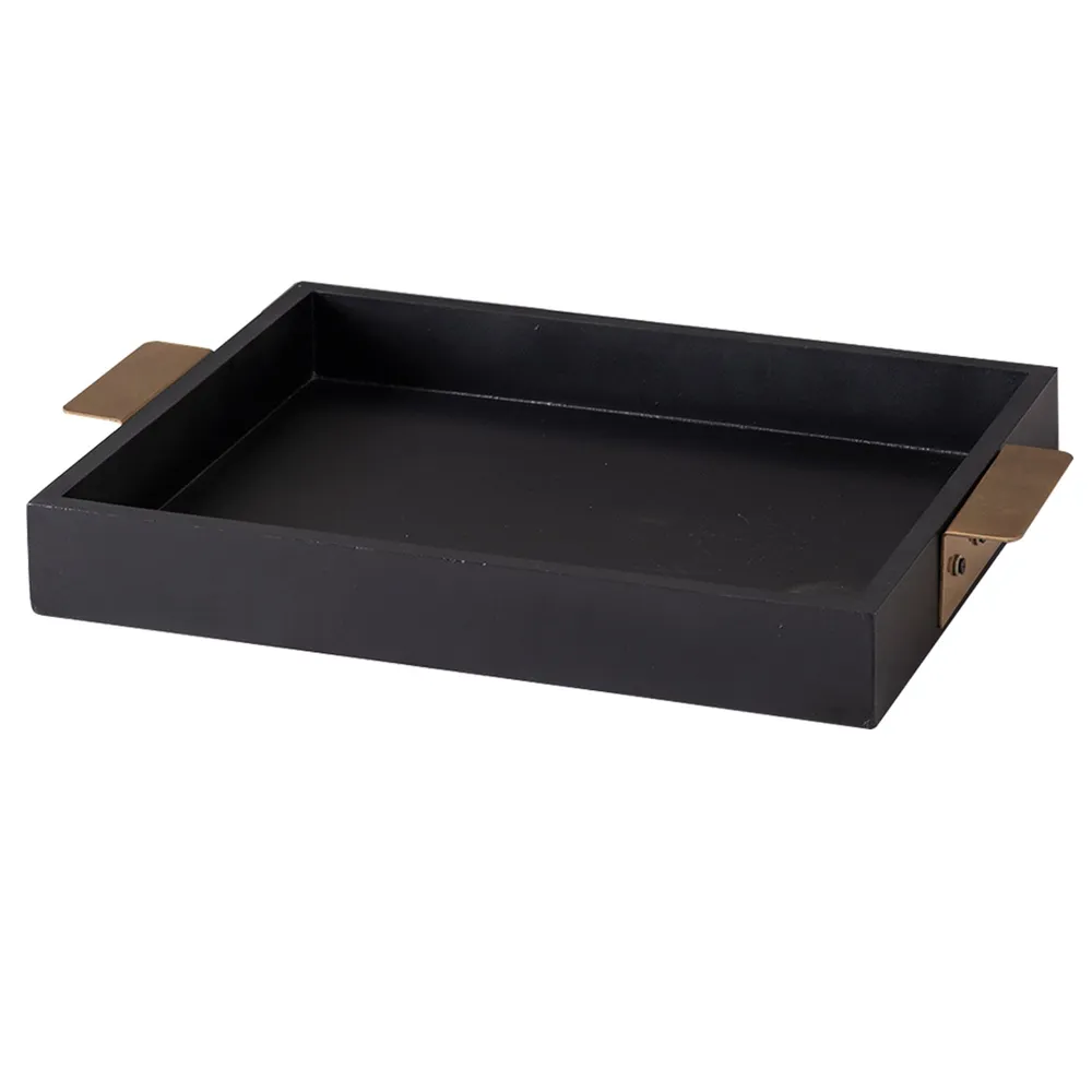 Standard Black MDF Wood Serving Tray