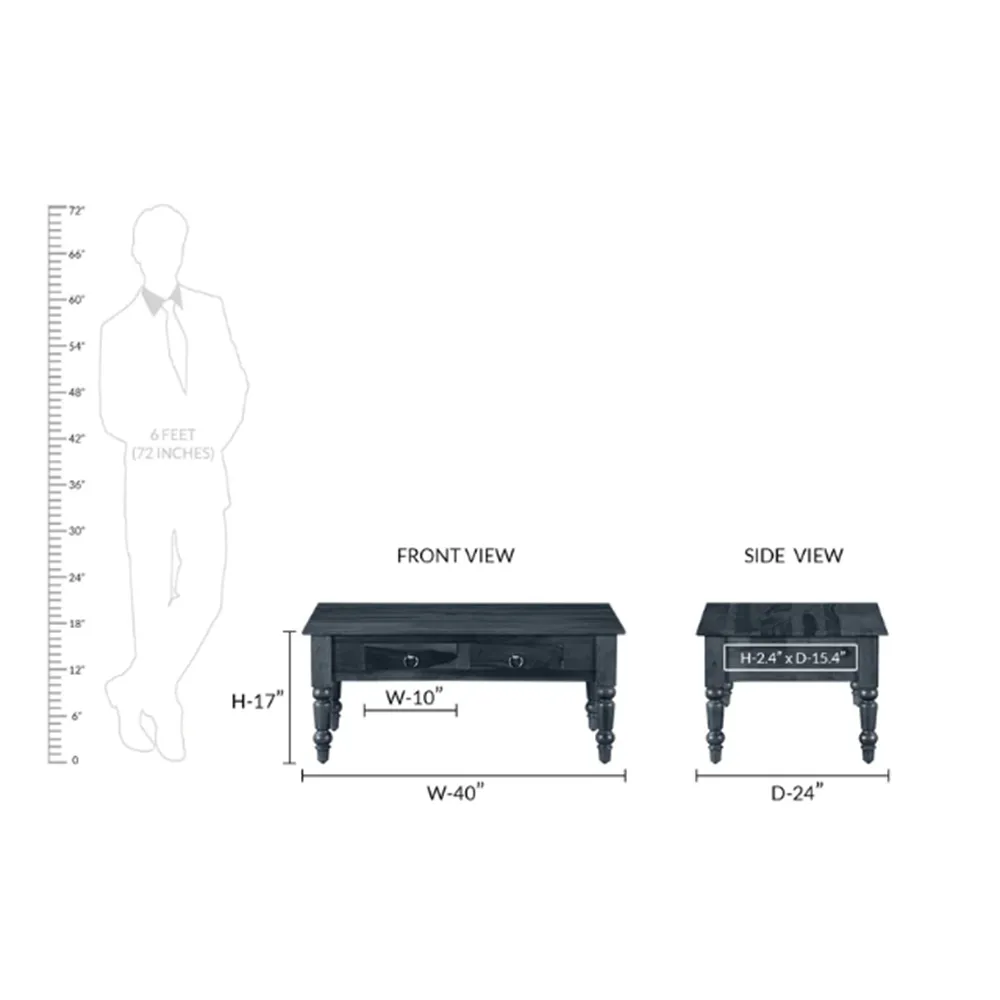 Standard Designer Minimalist Sheesham Wood Coffee Table