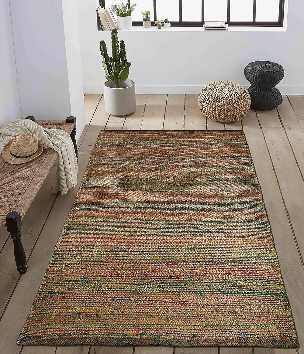 Standard Hand Braided Multicolor Long Jute Floormat