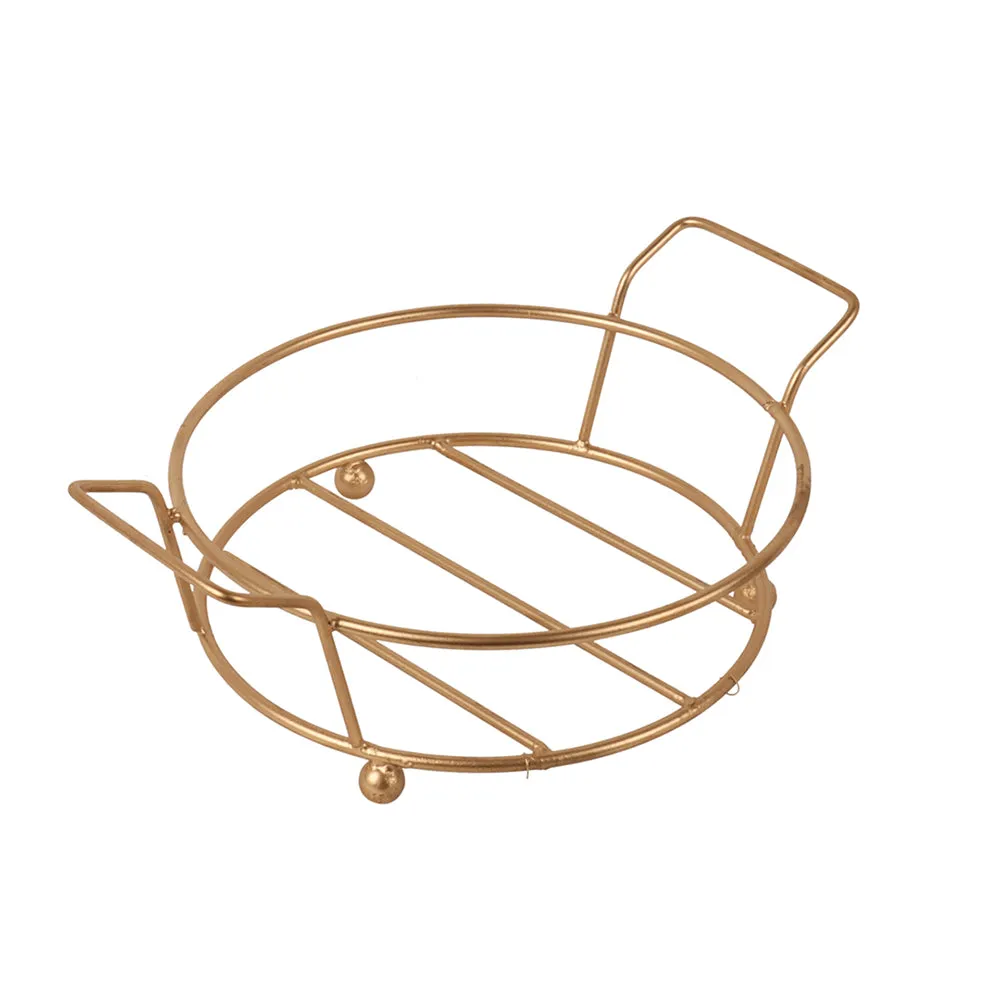 Standard Mustard Baking Dish With Golden Stand