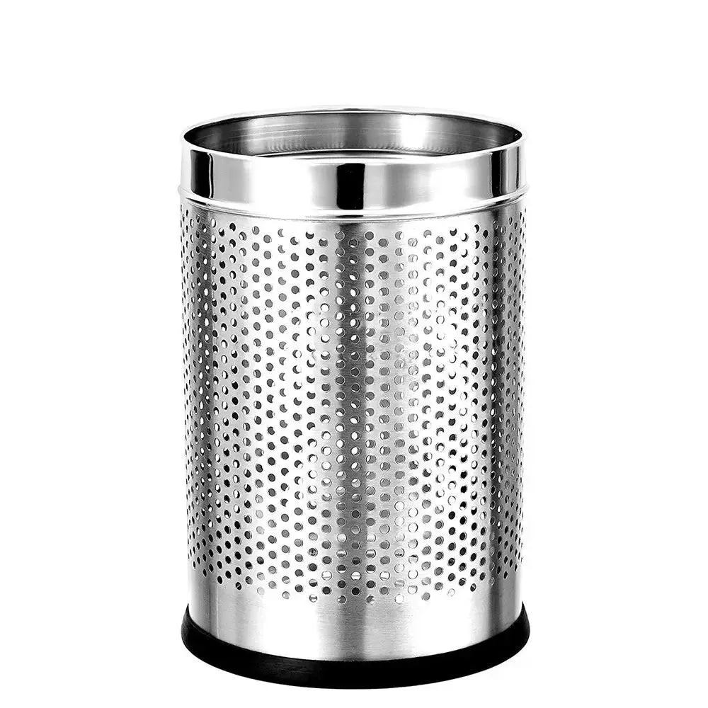 Standard Stainless Steel Perforated Open Dustbin