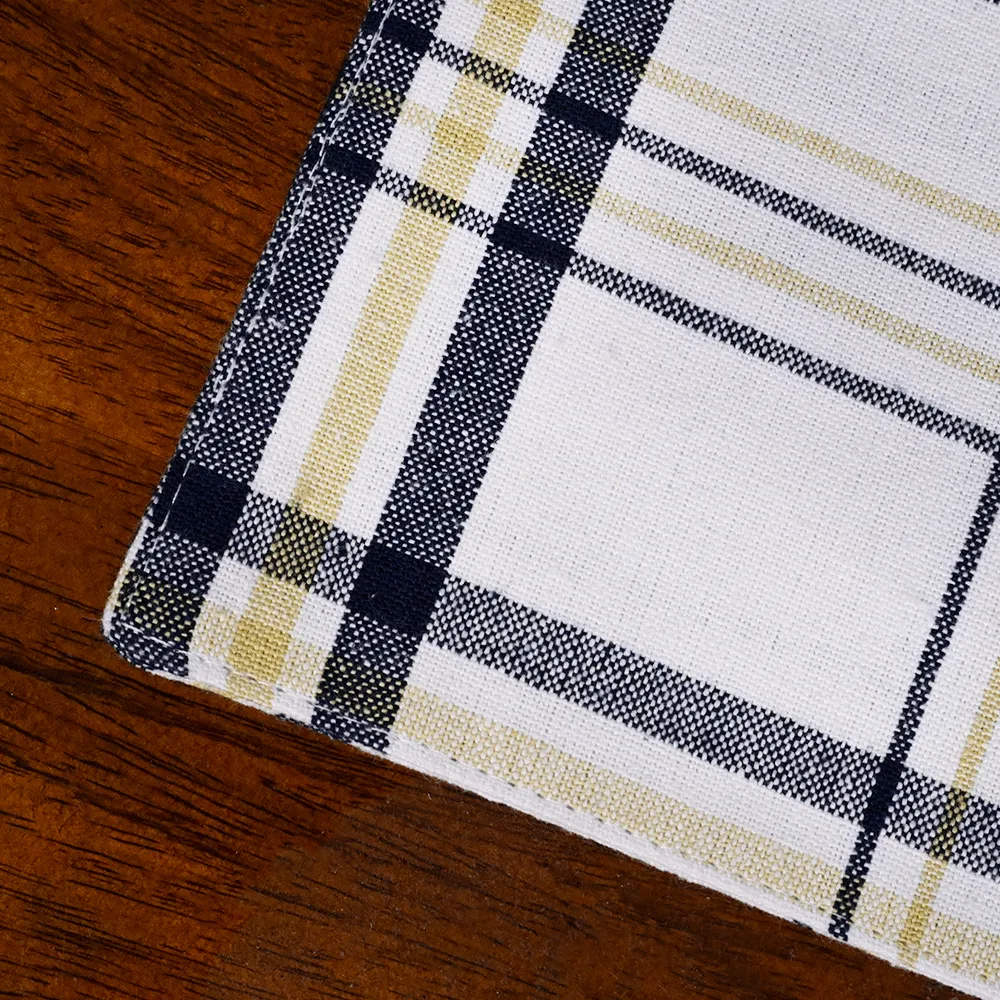 Standard Striped Beige Premium Cotton Placemats Set Of 6