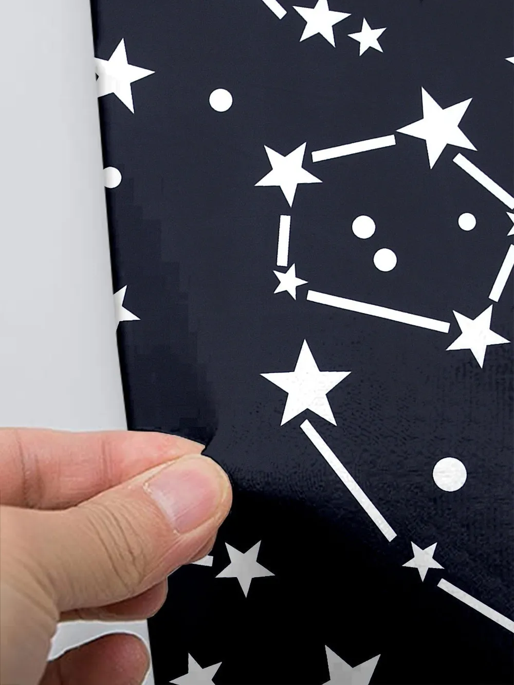 Star Constilation Printed Black Split Ac Cover 1 Ton