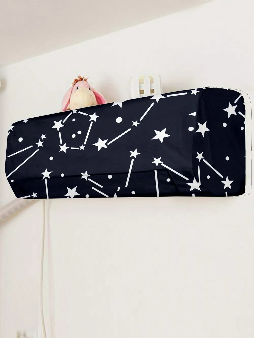 Star Constilation Printed Black Split Ac Cover 1 Ton