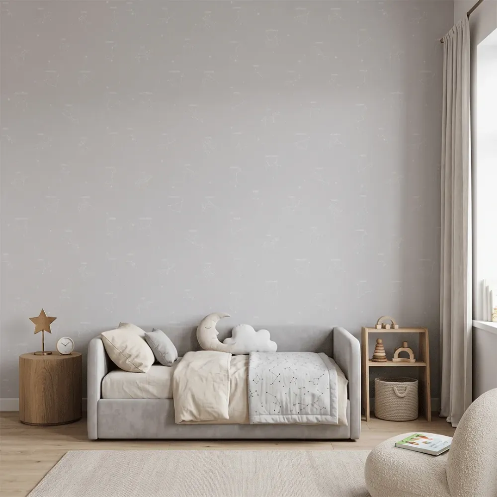Constellation Kids Wallpaper | Starry Sky Nursery Wallpaper