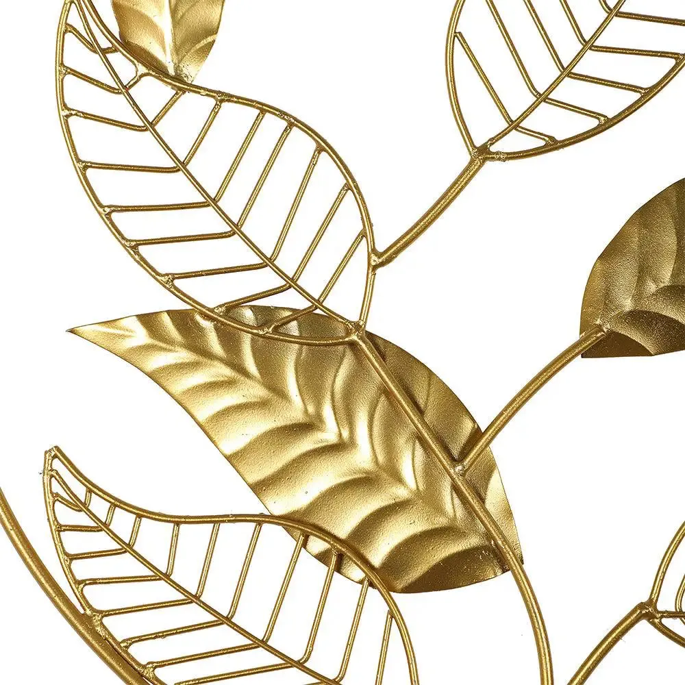 State-of-the-art Mango Leaf-inspired Metal Wall Art - Set of 3