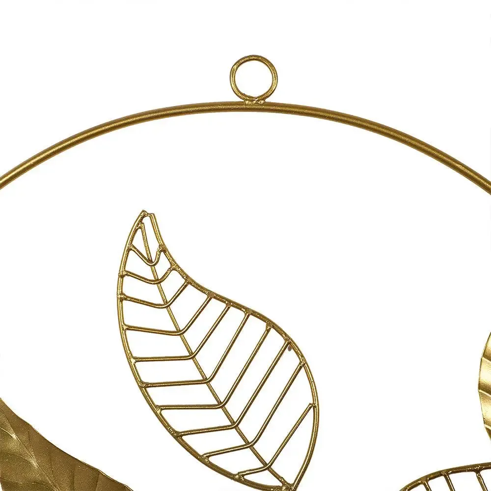 State-of-the-art Mango Leaf-inspired Metal Wall Art - Set of 3