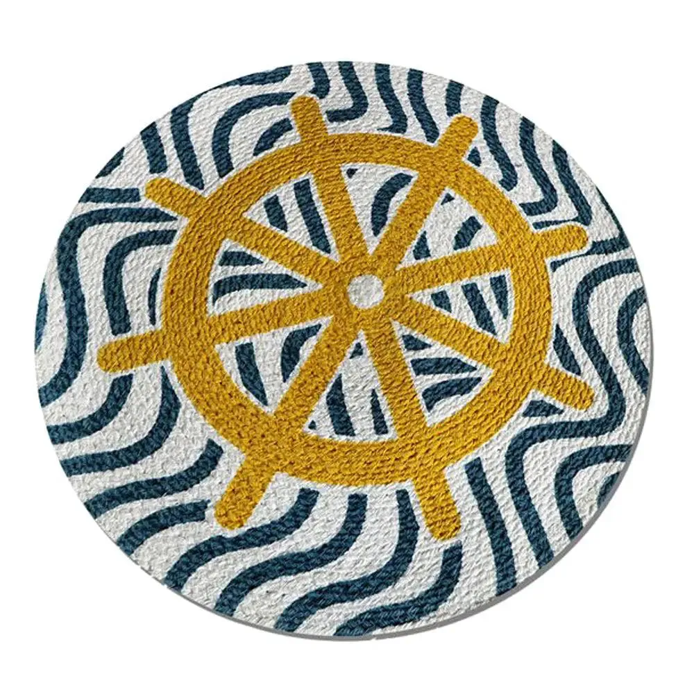 Steering Wheel Designer Cotton Braided Placemat Set Of 2