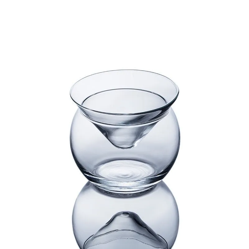 Stemless Martini Chiller Glass Single piece