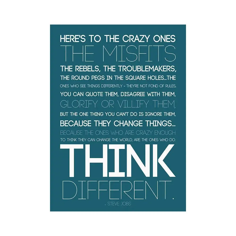 Steve-Job  Quot Wall Poster Regular Size Poster 9" X 12"