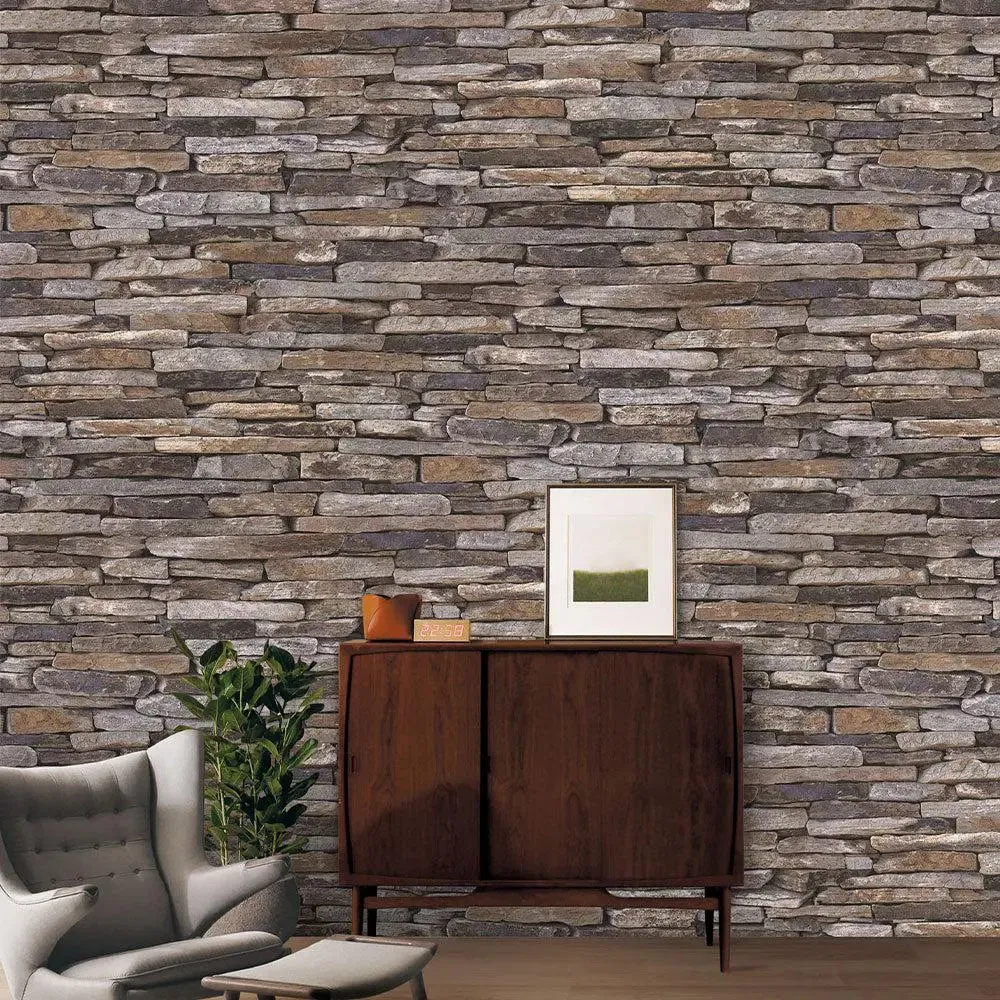 Stone Age Textured Premium Wallpaper