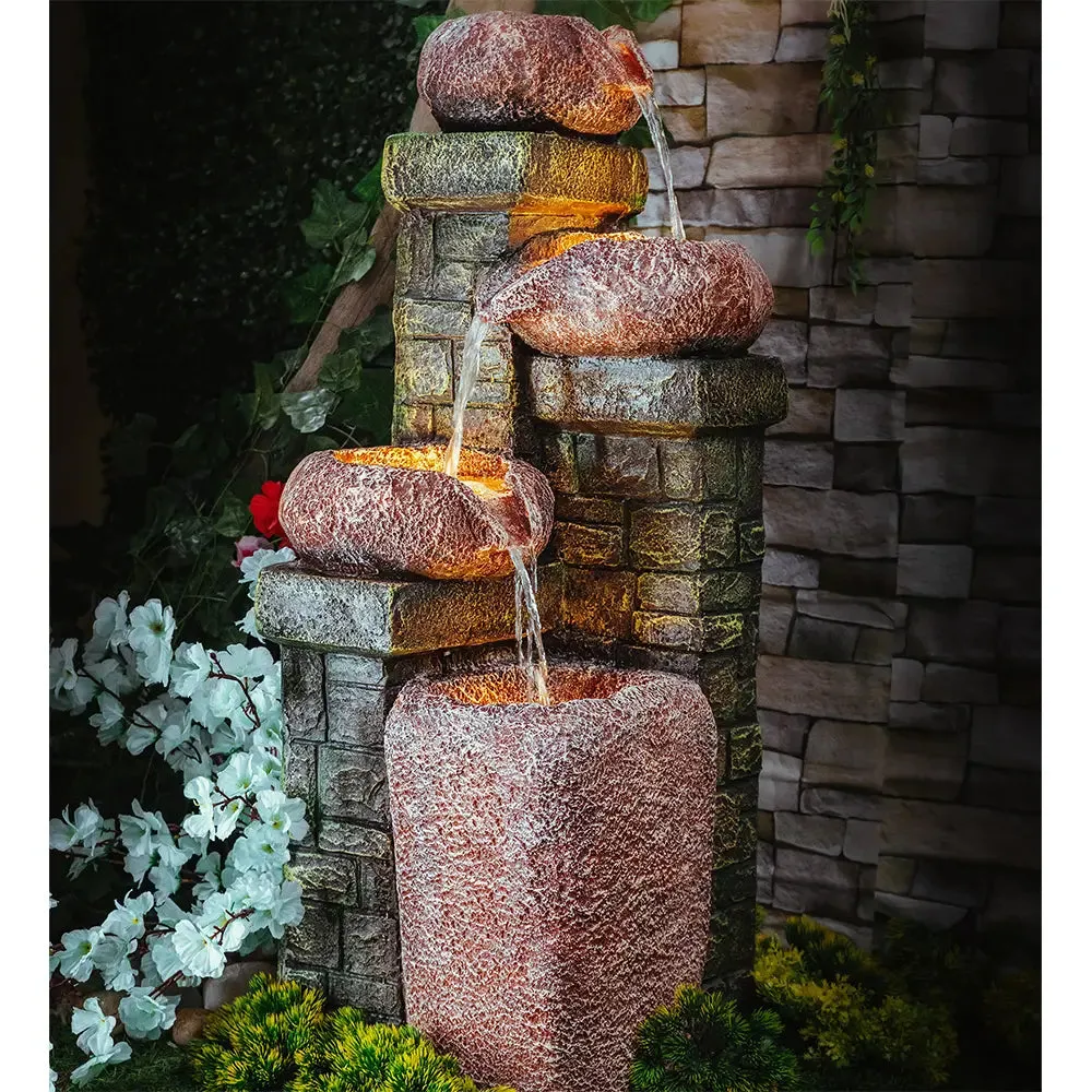 Stone Cask Green Indoor Water Fountain