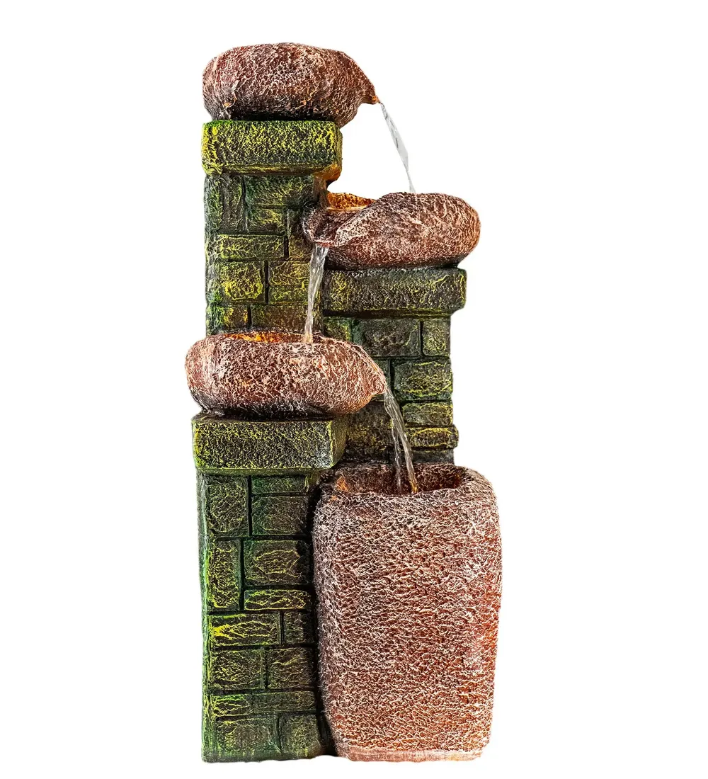 Stone Cask Green Indoor Water Fountain