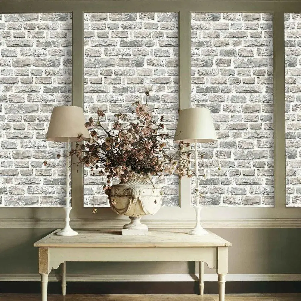 Stone House Textured Premium Wallpaper