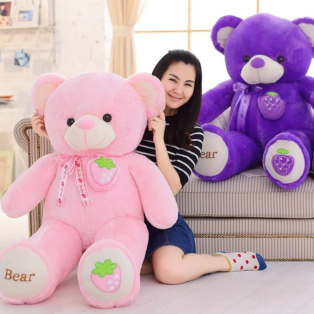 Strawberry Soft & Premium Pink Big Teddy Bear- Available in Multiple Sizes 2 Ft