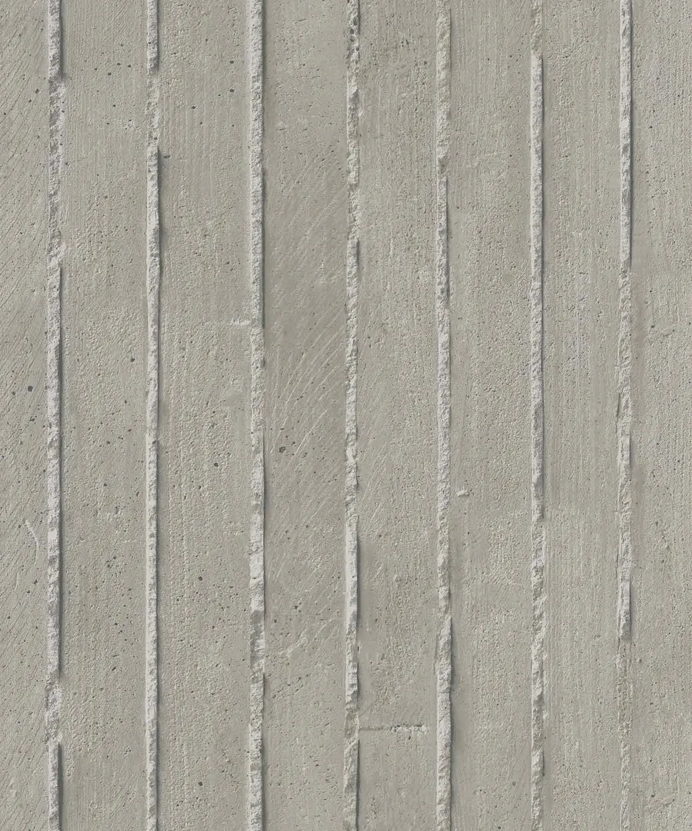 Striped Cement Textured Premium Wallpaper- The Art of Gravure Grey