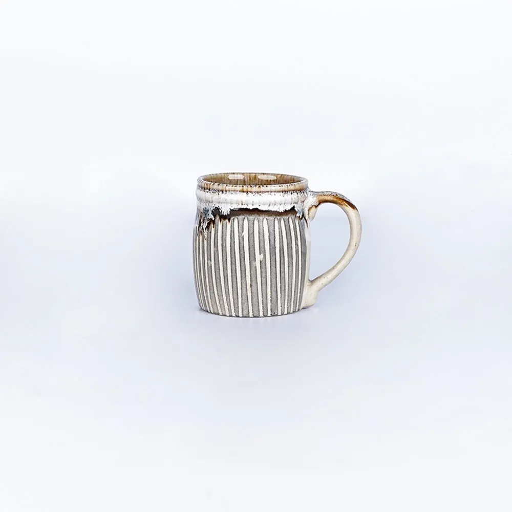 Striped Ceramic Mugs Single Piece
