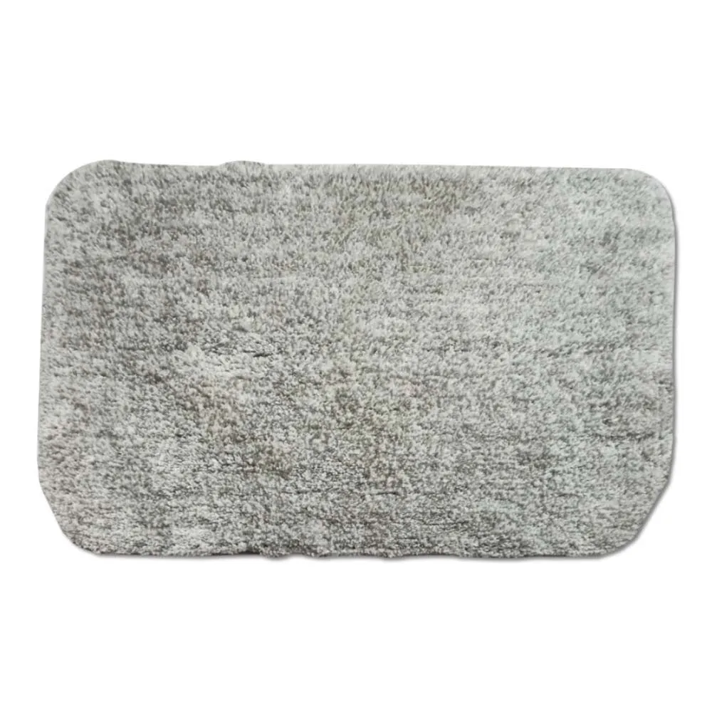 Striped Pattern High Absorbent Grey Bathmat