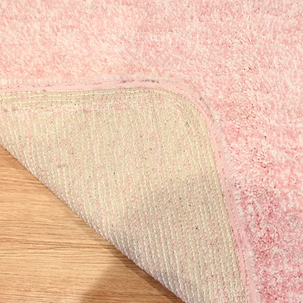 Striped Pattern High Absorbent Pink Bathmat