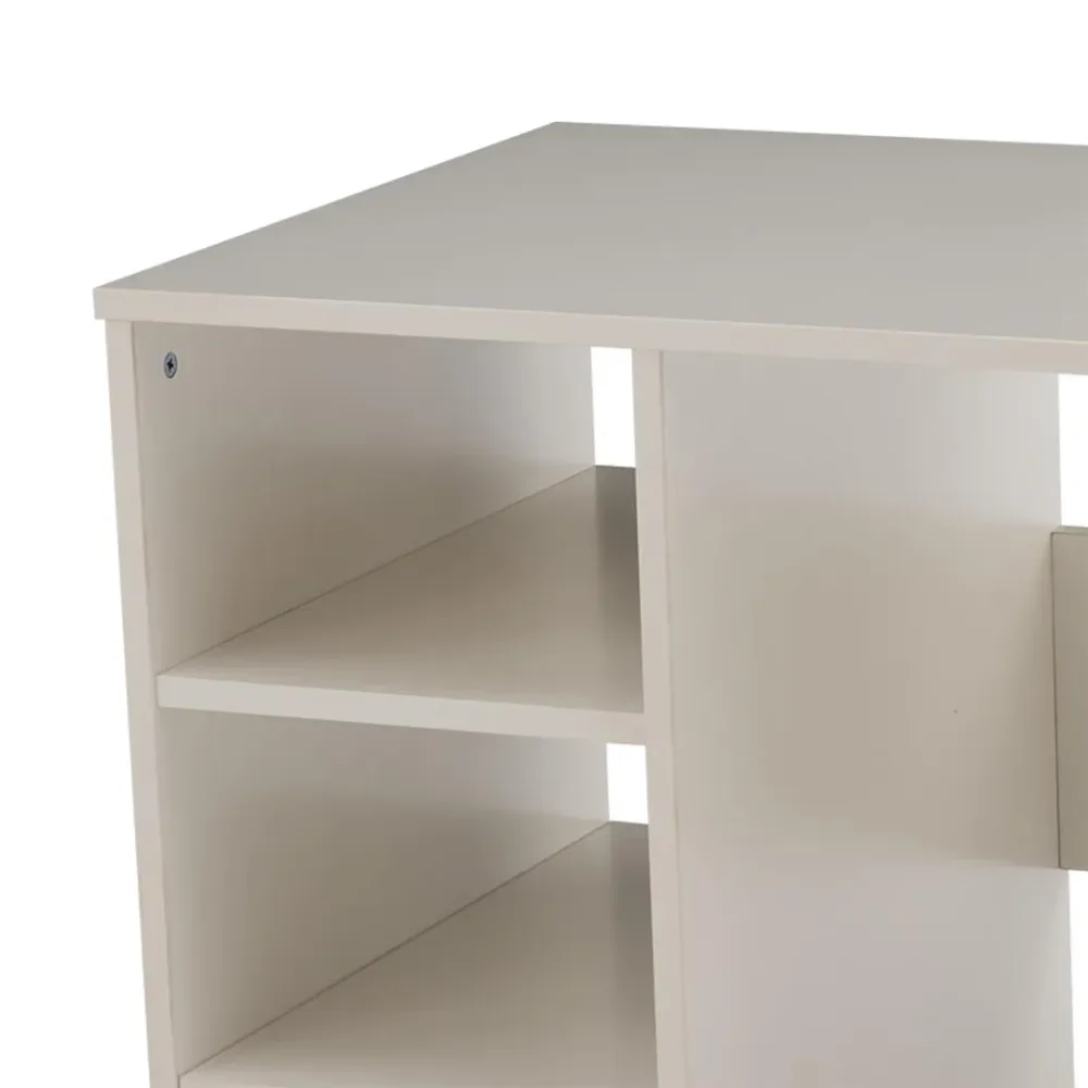 WallMantra Study Desk in Frosty White Finish