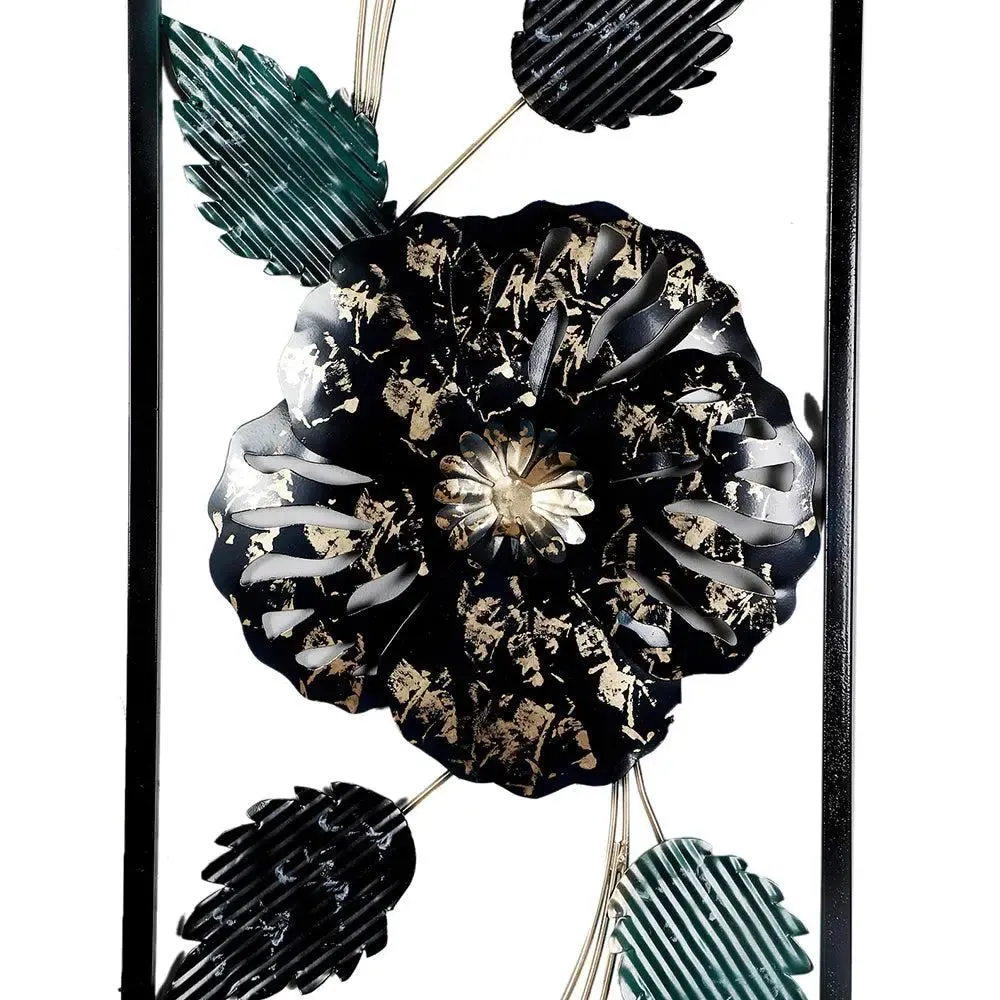 Stunning Floral Vertical Metal Wall Art Decor - Set of 2