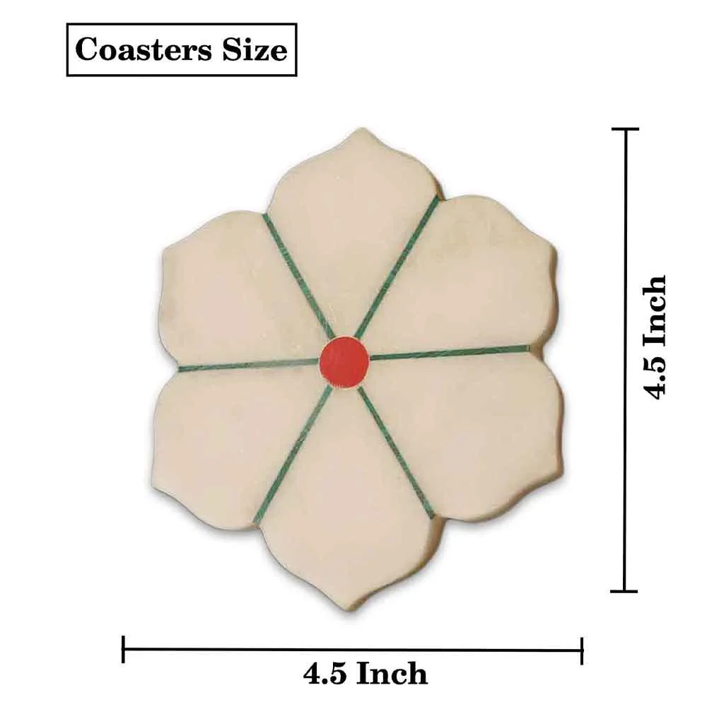 Stunning High-Quality Marble Coaster Set