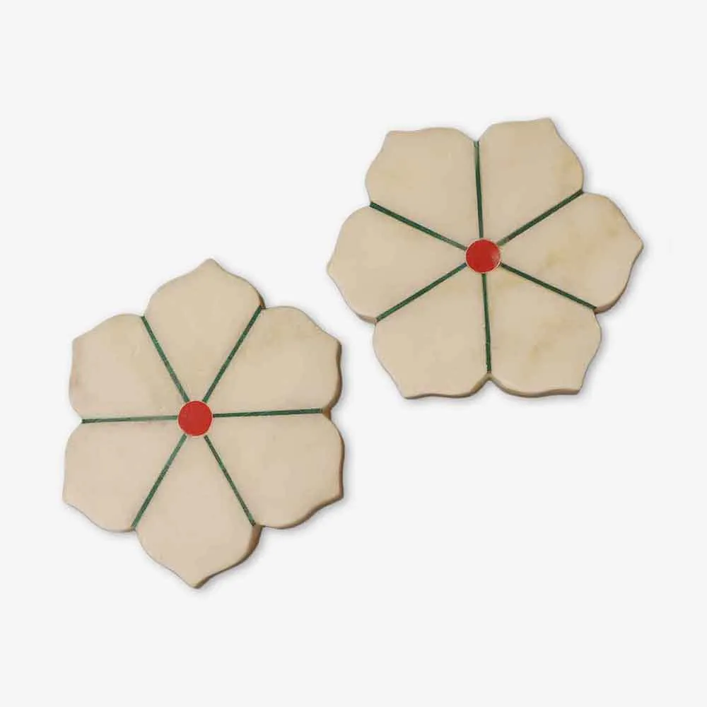 Stunning High-Quality Marble Coaster Set