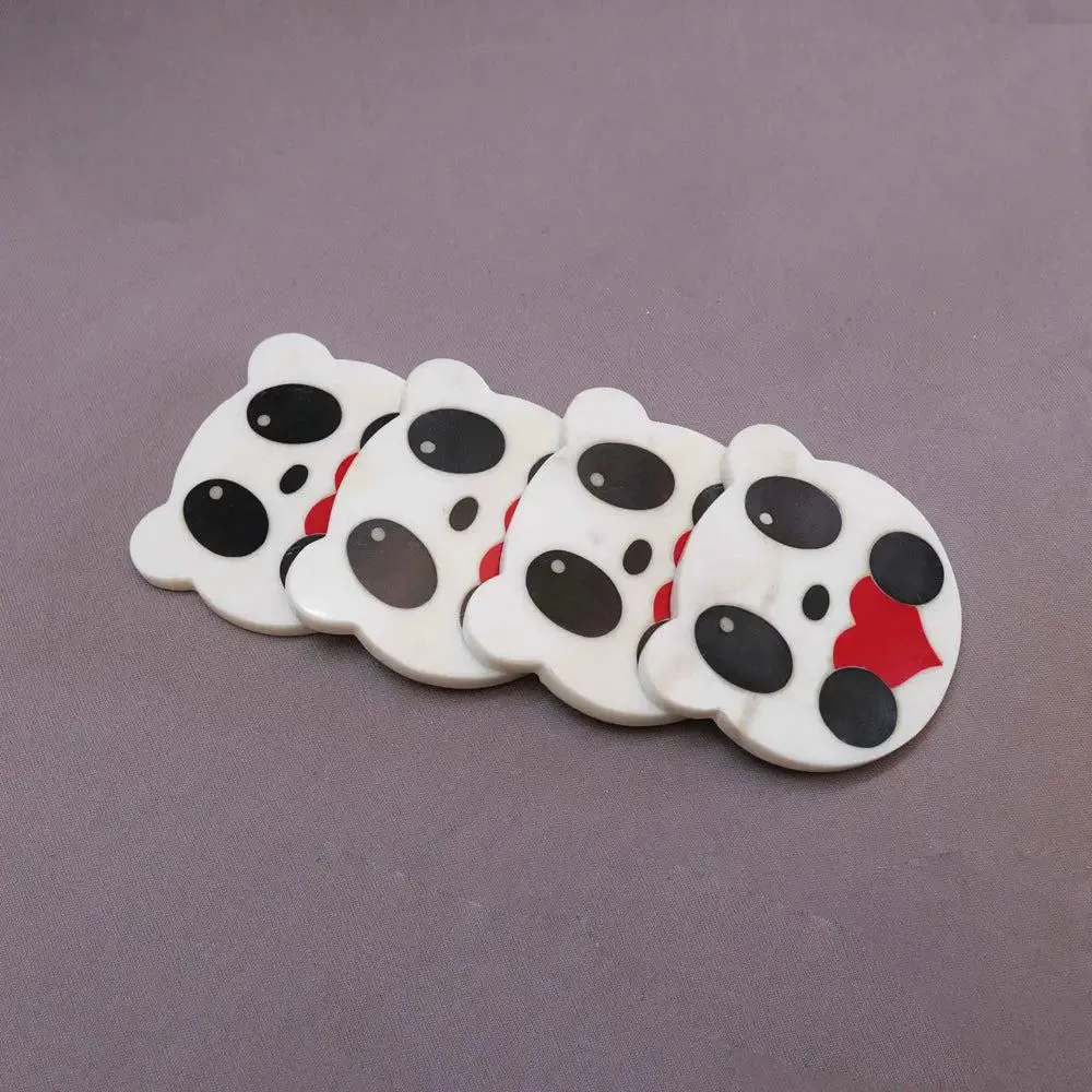 Stunning Marble & Semi Precious Stone Coaster Set