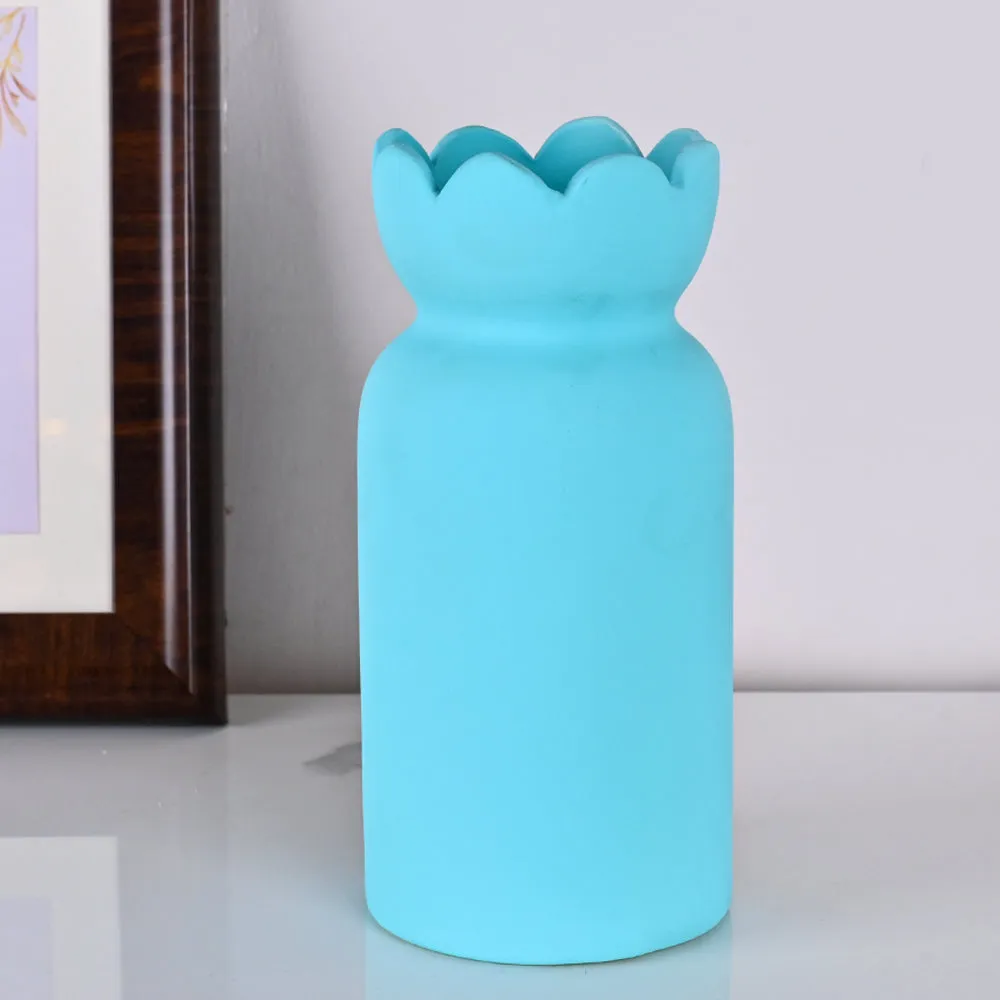 Stunning Mid-size Gift Wrap Shaped High-quality Ceramic Flower Vase (Available in Multiple colors) Pink