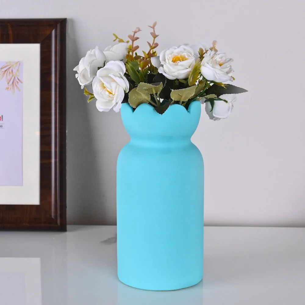 Stunning Mid-size Gift Wrap Shaped High-quality Ceramic Flower Vase (Available in Multiple colors) Pink