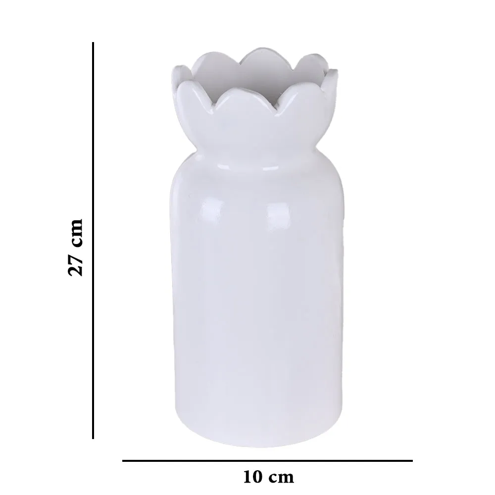 Stunning Mid-size Gift Wrap Shaped High-quality Ceramic Flower Vase (Available in Multiple colors) Pink