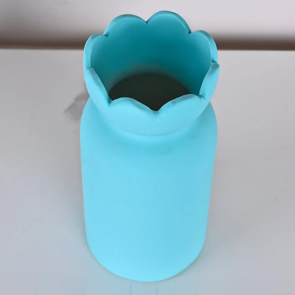 Stunning Mid-size Gift Wrap Shaped High-quality Ceramic Flower Vase (Available in Multiple colors) Pink