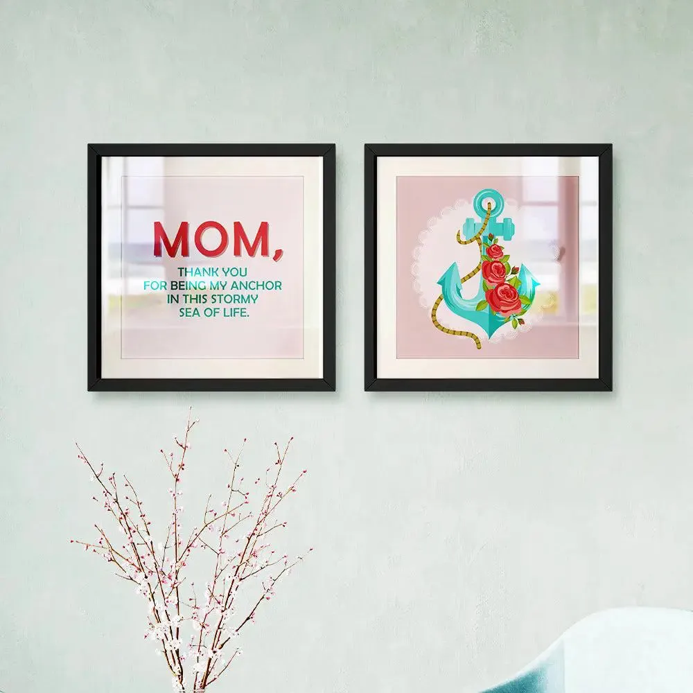 Stunning Mother's Day Set of 2 Framed Wall Art / Gift for Mom