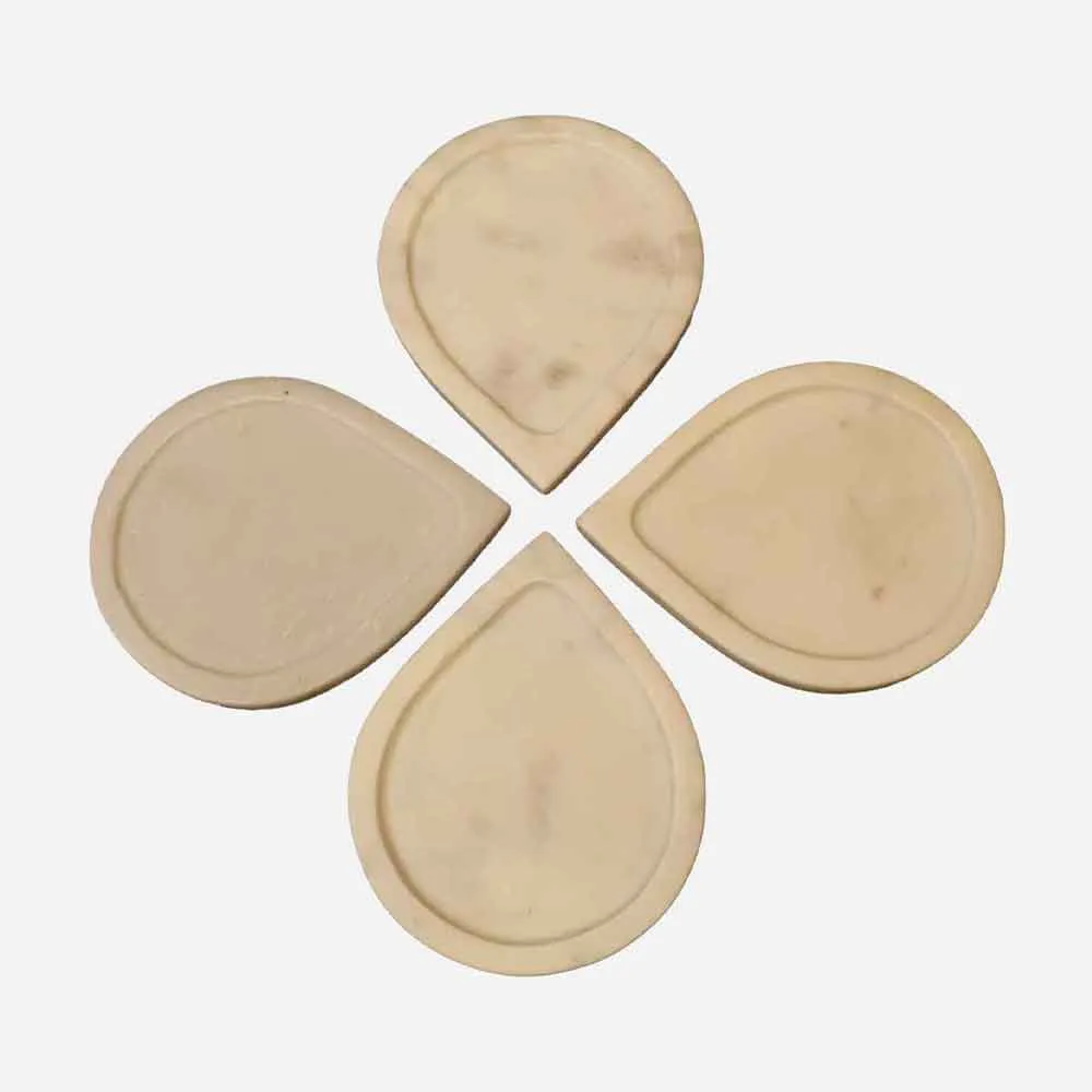 Stunning Premium Marble Coaster Set