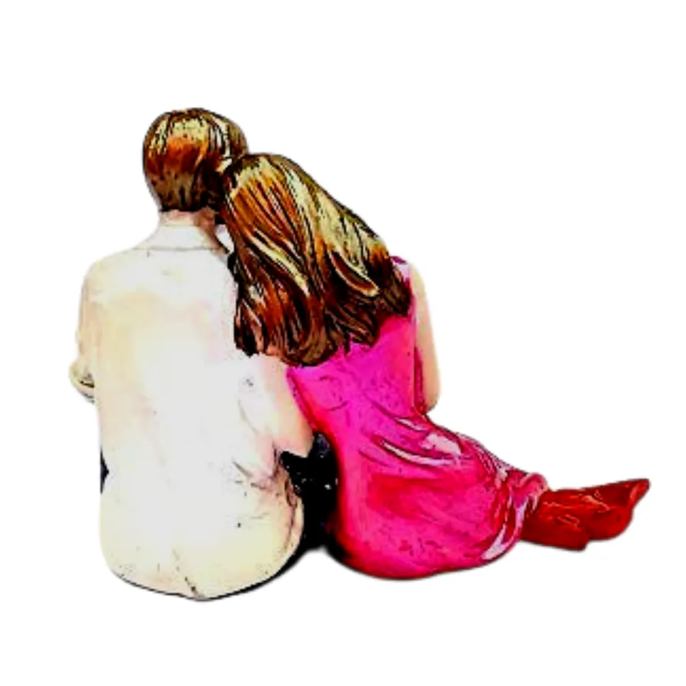 Stunning Sitting Couple Miniature Table Accent ( Best Valentine Day Gifts)