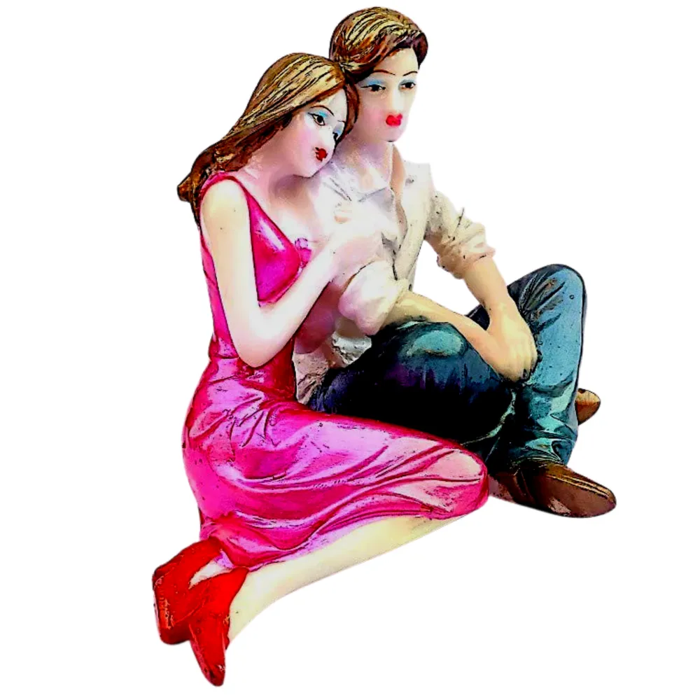 Stunning Sitting Couple Miniature Table Accent ( Best Valentine Day Gifts)