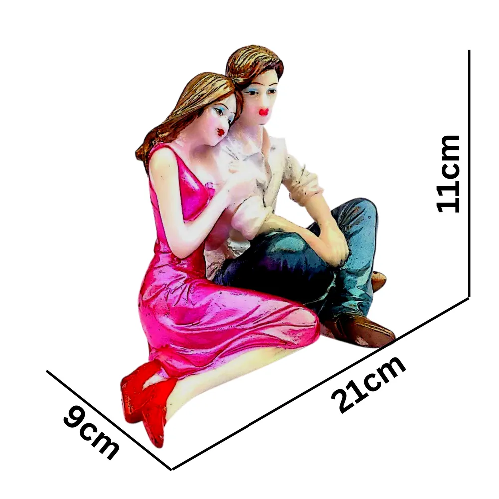 Stunning Sitting Couple Miniature Table Accent ( Best Valentine Day Gifts)