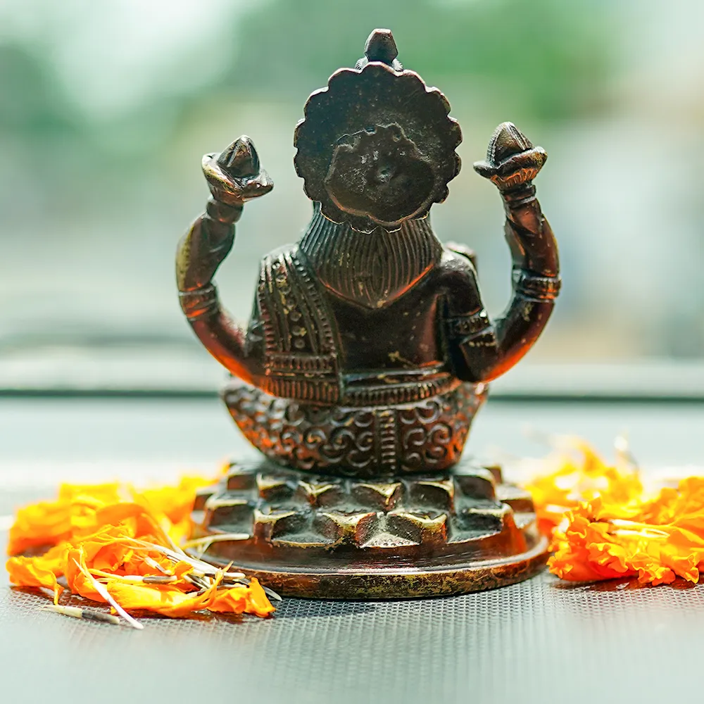 Sturdy Lakshami Maa Brass Multiuse Sitting Idol Showpiece