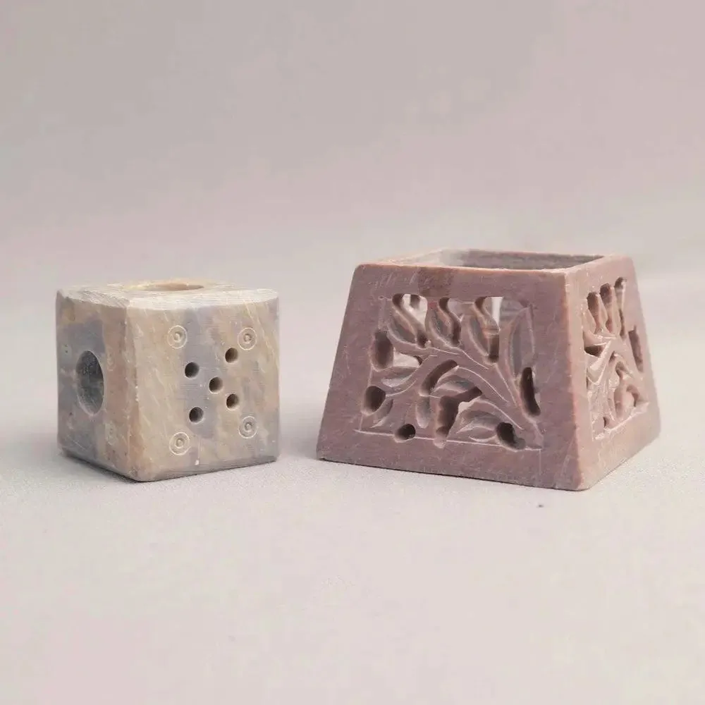 Stylish Hand-Carved Marble Soapstone Incense Stick Holder