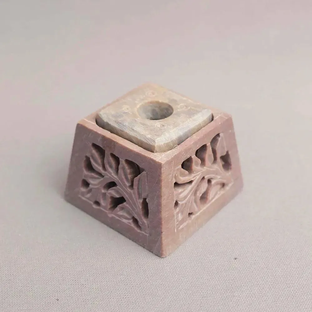 Stylish Hand-Carved Marble Soapstone Incense Stick Holder