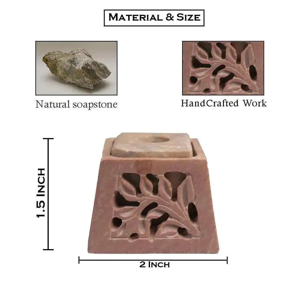 Stylish Hand-Carved Marble Soapstone Incense Stick Holder