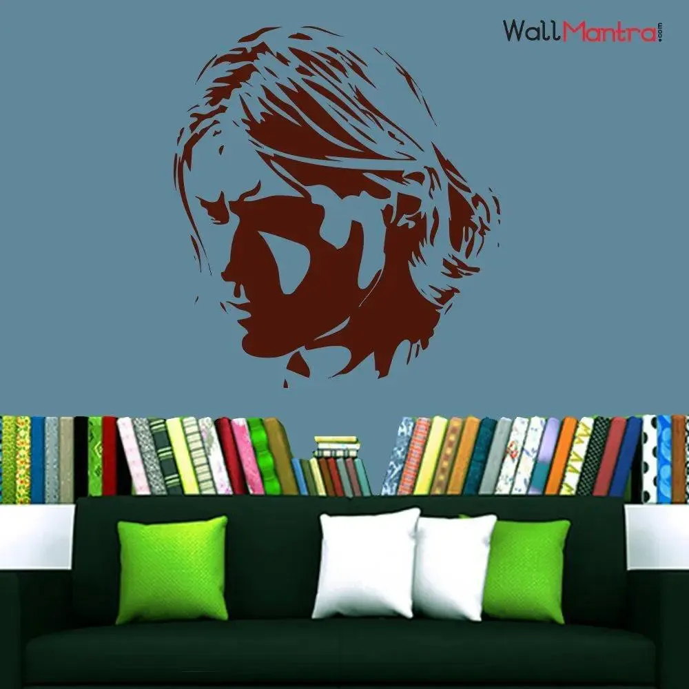 Stylish Kurt Cobain Music Wall Sticker And Wall Decal