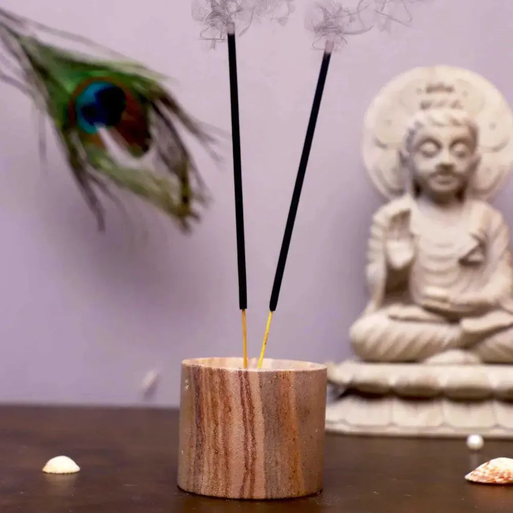 Stylish Marble Soapstone Incense Stick Holder (Small)