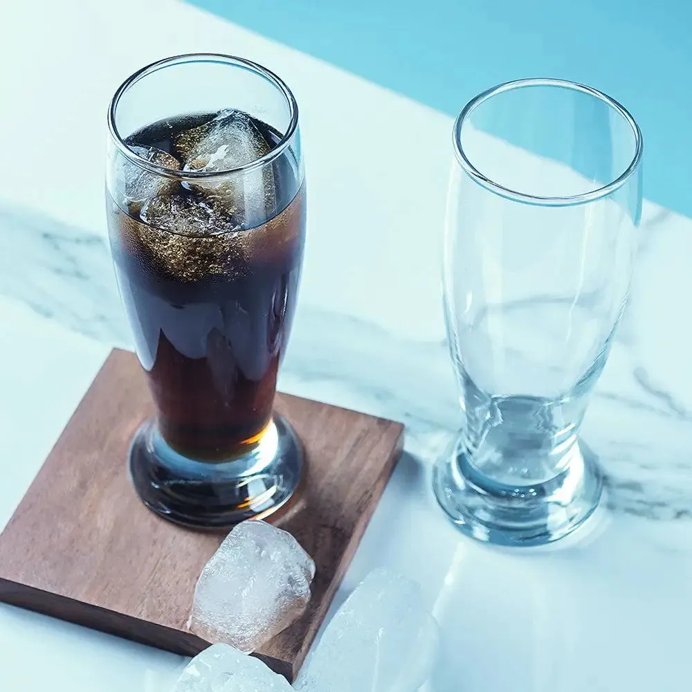 Stylish Weizen Beer Glass With Sturdy Base Set of 2