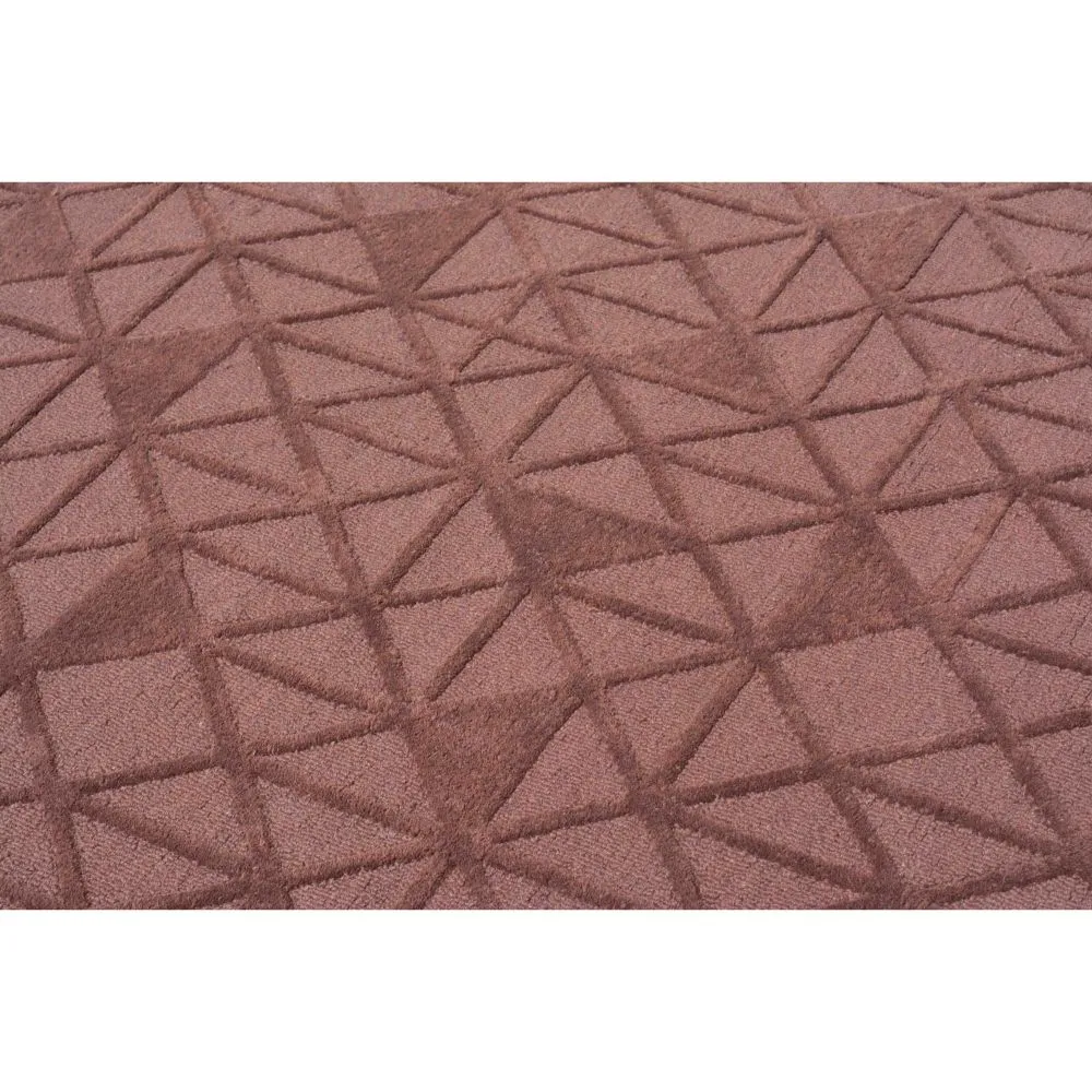 Subtle Geometeric Pattern Creamy Brown Tufted Area Carpet 3X5ft