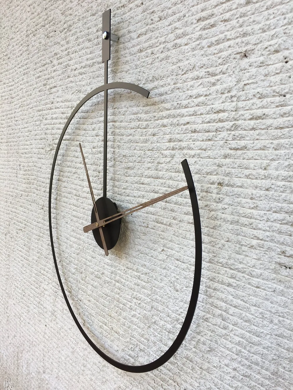 Subtle Incomplete Contemporary Designed Metal Wall Clock