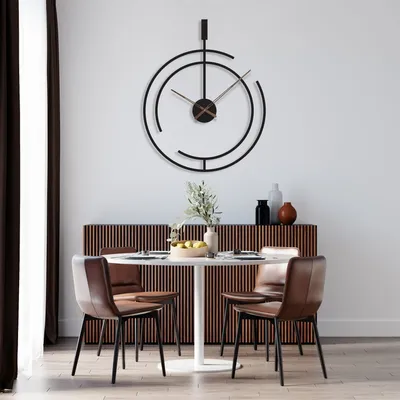 Subtle Incomplete Luxe Round Metal Wall Clock