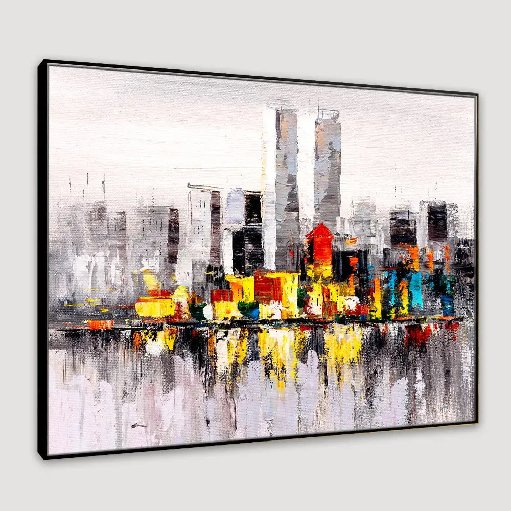 Subtle Tale Of A City Framed Wall Art With Frame