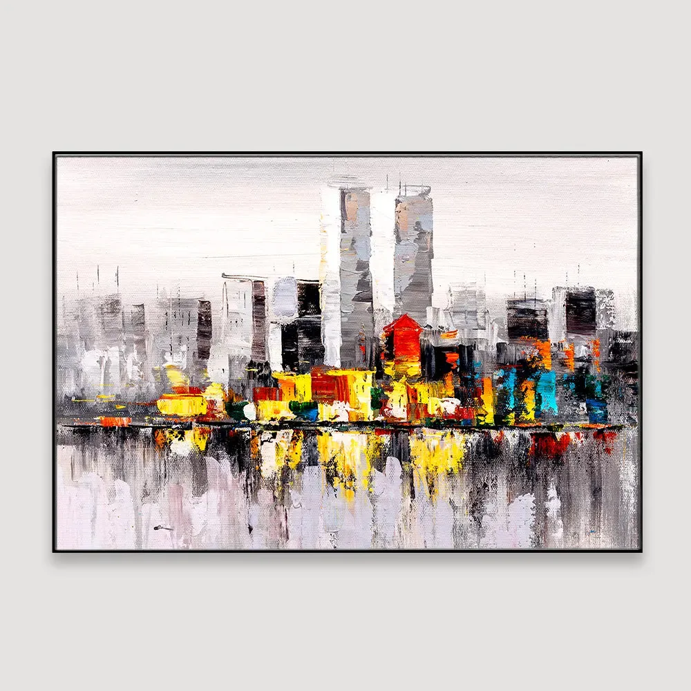 Subtle Tale Of A City Framed Wall Art With Frame