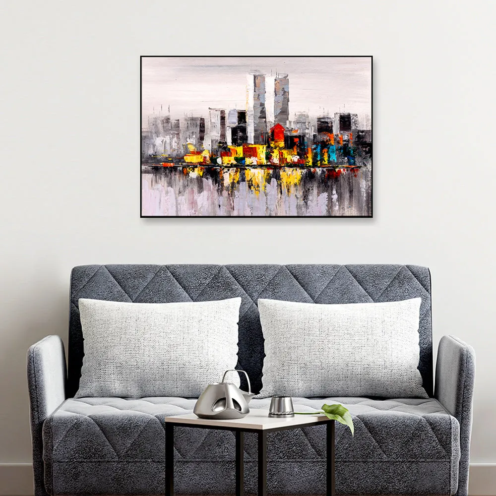 Subtle Tale Of A City Framed Wall Art With Frame